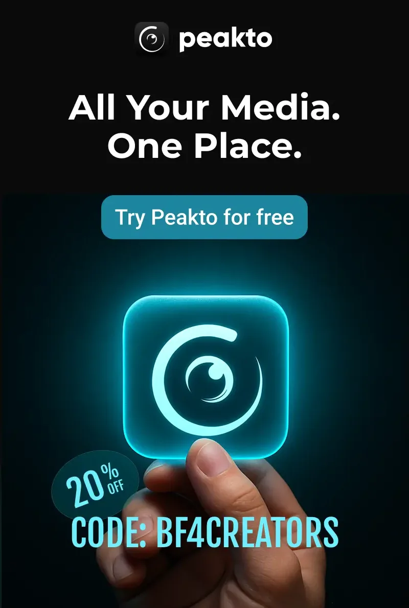 Peakto Banner - Black Friday 2025